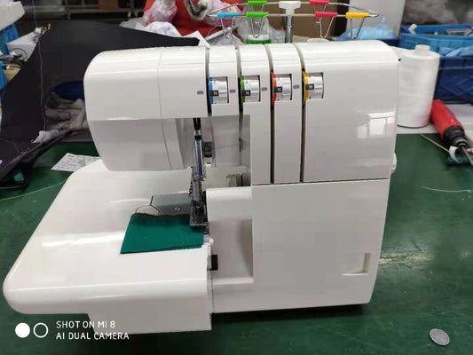 Overlock Serger Sewing Machine at Home, Easy to Use, 2/3/4 Thread Serger, ZJ703 Larger Bed